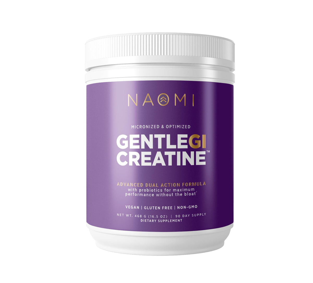 NAOMI Gentle GI Creatine with OPTIBIOME®, Gut-Friendly Creatine Monohydrate for Muscle Strength, Recovery & Mental Focus, Non-GMO, Clean, Daily Creatine Supplement for Men & Women NAOMIBuy Supplements Australia
