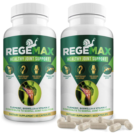AURA VITAMINS REGEMAX regenerates and Helps Alleviate Joint discomfort Supplement, Snail Protein, Boswellia Serrata, and Turmeric – 60 Caps. (2) AURA VITAMINSBuy Supplements Australia