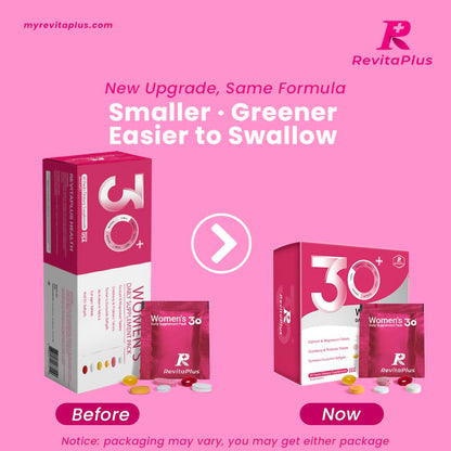 RevitaPlus Multivitamin for Women with Vitamin A,B,C,D3,E,K2,Biotin, Collagen,Krill Oil,Cranberries Supports Energy,Wellness,Beauty and Immune - Vitamin Packs for Women Health 30 Packs RevitaPlusBuy Supplements Australia