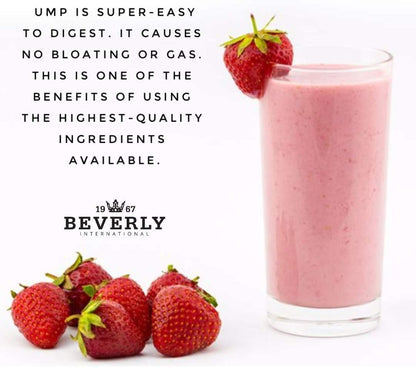 Beverly International UMP Protein Powder, Strawberry. Unique Whey-Casein Ratio Beverly InternationalBuy Supplements Australia