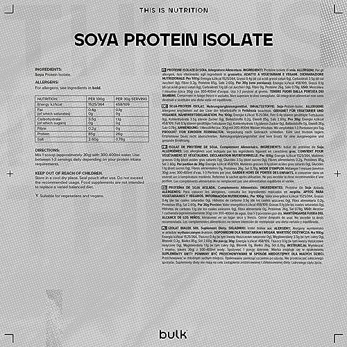 Bulk Soya Protein Isolate Powder, Vegan Protein Shake, Salted Caramel, 1 kg BulkBuy Supplements Australia