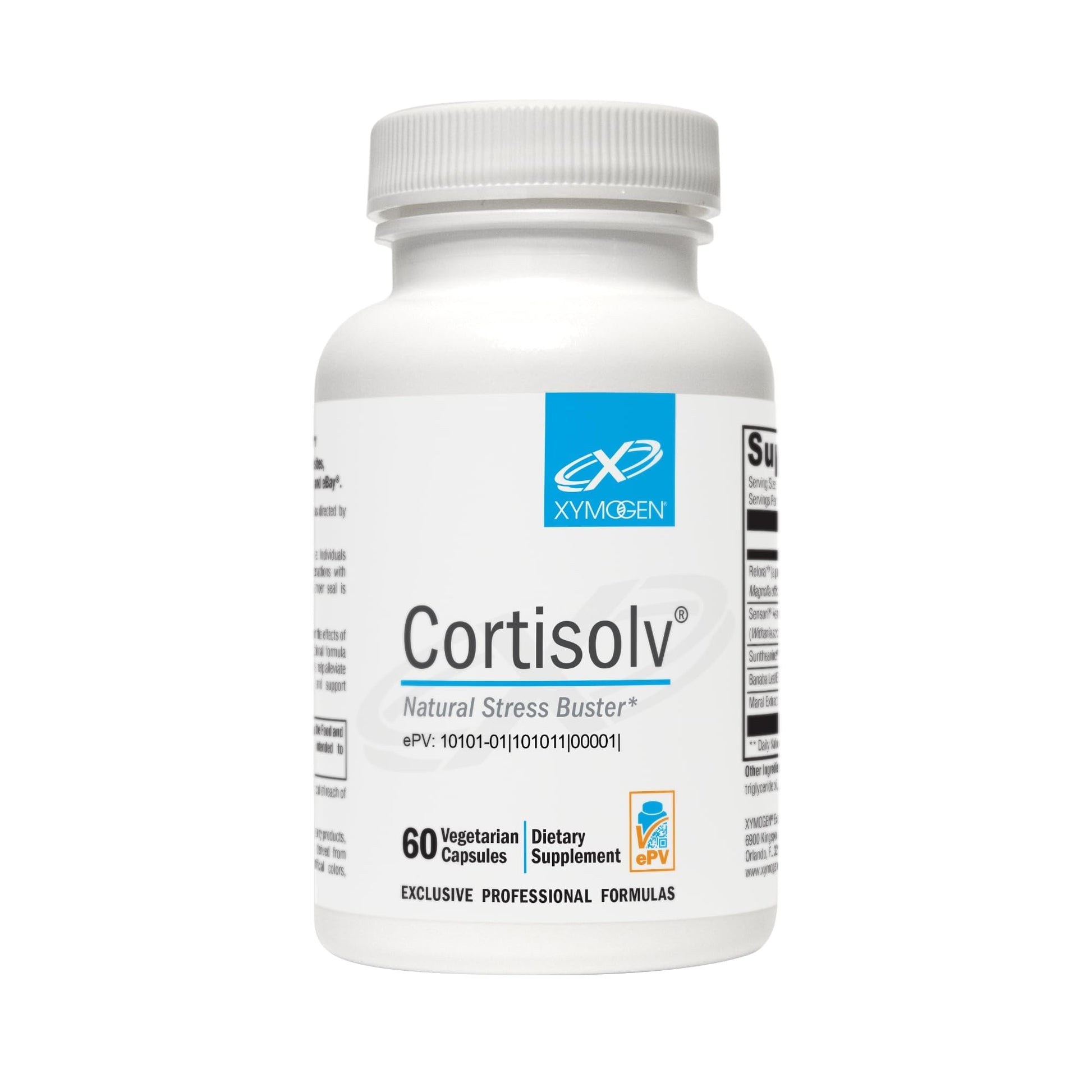 XYMOGEN Cortisolv Cortisol Supplement - Ashwagandha Supplement with L Theanine to Support Healthy Cortisol Levels, Energy, Relaxation and Mental Clarity (60 Capsules) XYMOGENBuy Supplements Australia