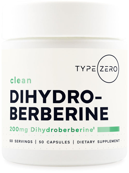 Type Zero Clean Dihydroberberine 200mg Capsules - 50 Capsules - GlucoVantage Dihydroberberine Supplement - Non-GMO & Gluten Free Type ZeroBuy Supplements Australia