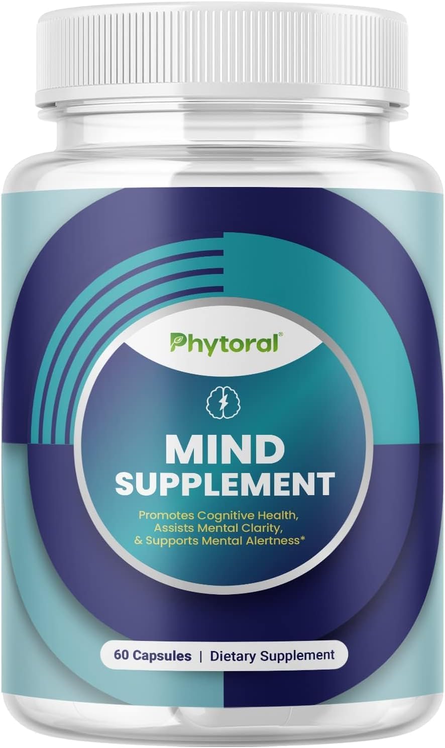Nootropic Brain Supplement for Memory and Focus Enhancement - Vitamins for Brain Mental Health & Clarity - Cognitive Health Complex for Mind's Vitality & Mental Alert - 60 Count PhytoralBuy Supplements Australia