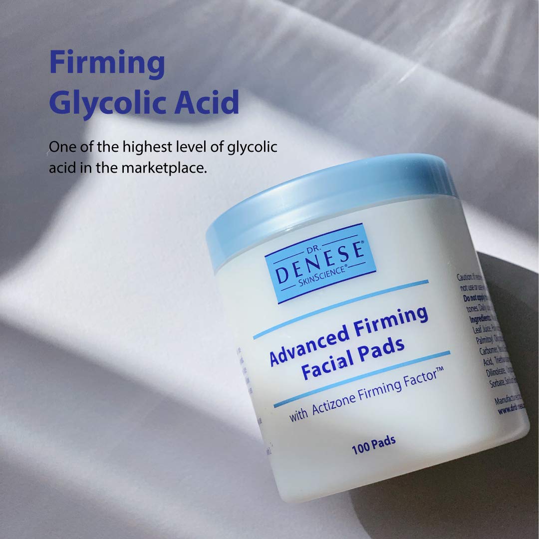Dr. Denese SkinScience Advanced Firming Facial Pads 100 Count – Professional Exfoliator with Glycolic Acid, Peptides and Aloe for Smooth Radiant Skin, Refined Pores – Dermatologist Tested Cruelty Free Dr. Denese buy supplements Au