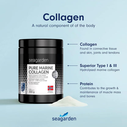 Seagarden Pure Marine Collagen Powder (Type I & III) | Wild-Caught Arctic Cod SEAGARDENBuy Supplements Australia
