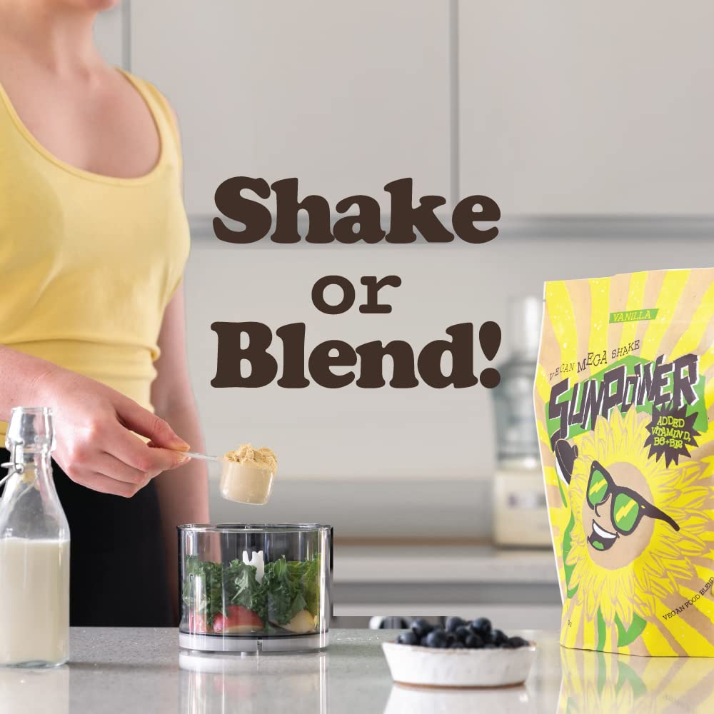 SunPower Vegan Protein Powder - 21g Plant Protein per Serving - Pea, Sunflower SunPowerBuy Supplements Australia
