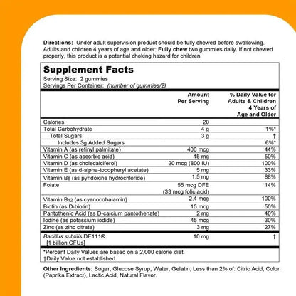 One A Day Kids Multivitamin with Probiotic, Multivitamin Gummies, Kids Probiotic for Digestive Health, Gummy Vitamins ONE A DAY