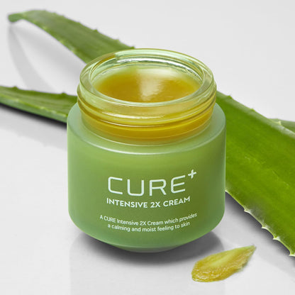 Cure Intensive 2X Cream, Premium Aloe Deep Moisturizing Multi Balm, Korean Skincare, Face Moisturizer for Dry Skin (Pack of 1) Kim Jeong Moon Aloe buy supplements Au