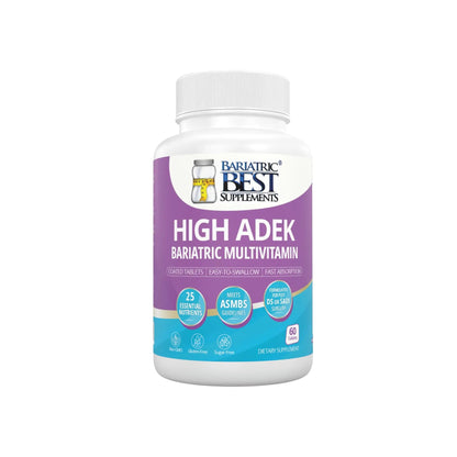 High A D E K Bariatric Multivitamin for Post DS/SADI Surgery, 25 Essential Nutrients for Post-Weight Loss Surgery, 60 Tablets Bariatric Best Supplements