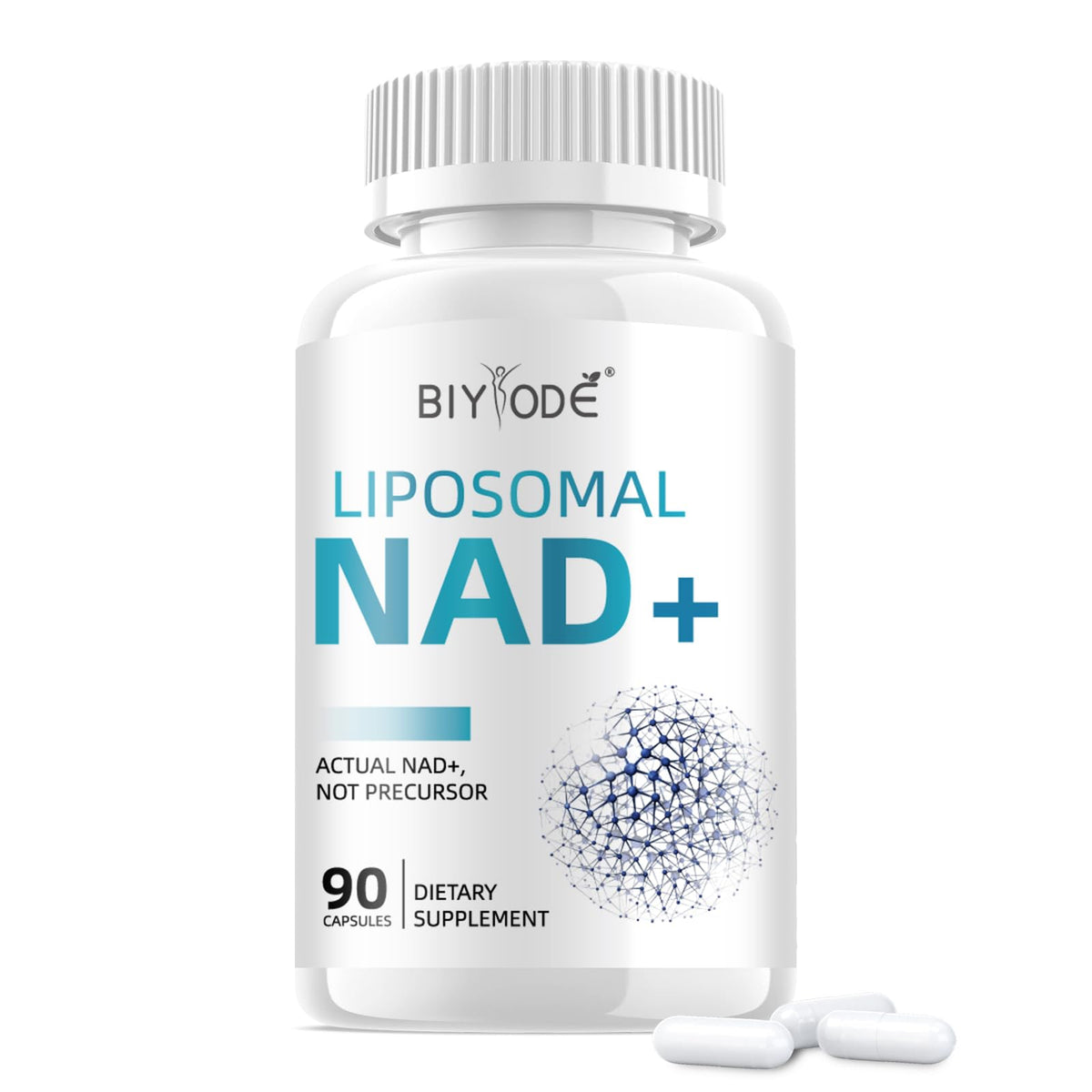 NAD Supplement with Liposomal Resveratrol – 900mg NAD Booster with Quercetin Phytosome for Energy, Focus & Healthy Aging – Cellular Support for Adults 30+ – 80 Capsules, 40-Day Supply BIYODEBuy Supplements Australia