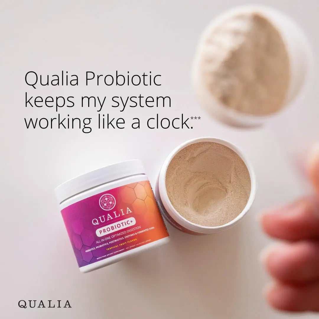Qualia Probiotic - 28 Science-Backed Spore Probiotics, Prebiotics, and Postbiotics. Total Gut Support. Soothes Digestive discomfort. Ethically sourced. Promotes Akkermansia Growth. 1 Month Supply QUALIA LIFE SCIENCESBuy Supplements Australia