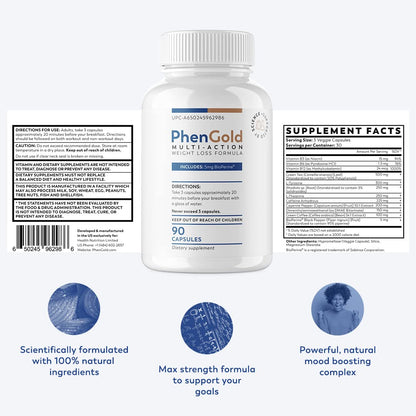 PhenGold Pills, Original Multi-Action Weight Management Formula with Green Tea PhenGoldBuy Supplements Australia