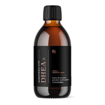 Quicksilver Scientific Nanoformulated Liquid DHEA+ Female Tonic - Micronized DHEA, Pregnenolone, DIM, Chrysin + Herbal Extracts for Woman - Menopause + Perimenopause Support (10.14oz / 300ml) Quicksilver ScientificBuy Supplements Australia
