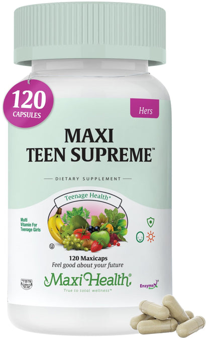 Teen Vitamins for Girls 12-17 - Teen Multivitamin D3, Iron, Calcium, Biotin, Zinc, Digestive Enzymes – Teenager Girl Multi Vitamins Maxi HealthBuy Supplements Australia
