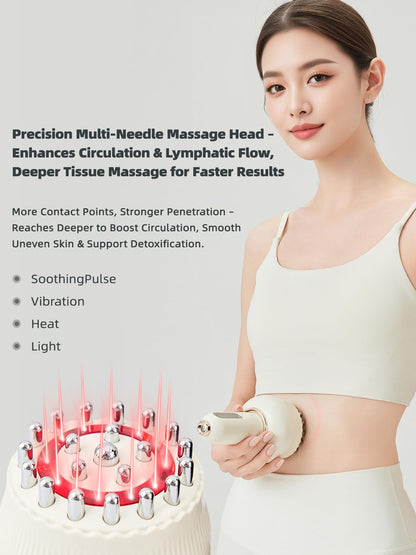 Yuonry Lymphatic Drainage Massager & Anti Cellulite Massage Tool, Helps Reduce Stretch Marks & Cellulite, for Legs, Arms & Belly, Body Sculpting Machine with Microcurrent, Light, Heat & Vibration Yuonry buy supplements Au