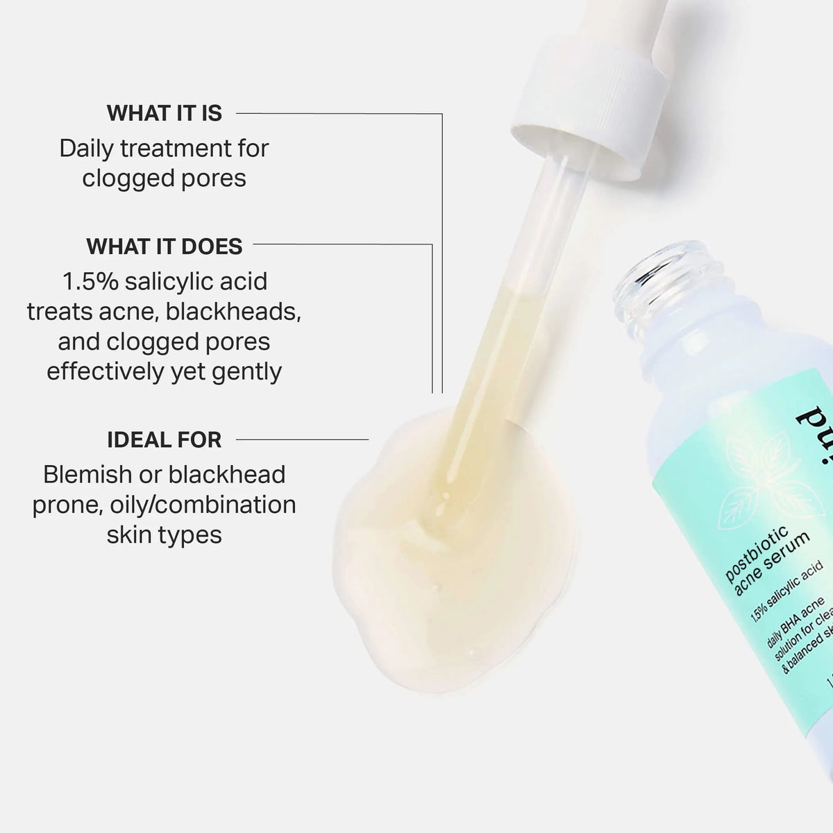 Cocokind Postbiotic Acne Serum, Salicylic Acid Serum and BHA Liquid Exfoliant - Exfoliating, Brightening and Hydrating Serum CocokindBuy Supplements Australia