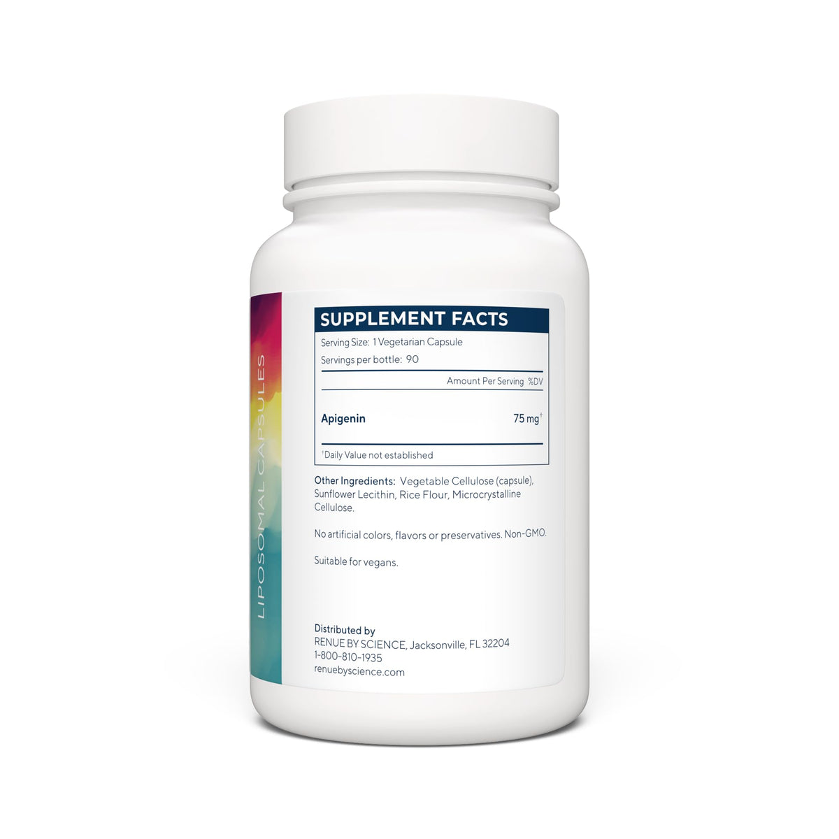 Renue By Science Apigenin | High Strength Liposomal Apigenin Supplement | 90 Apagenine Capsules - 75mg Apigenin per Serving | Non-GMO & Allergen Free | Made in The USA Third-Party Tested Renue By ScienceBuy Supplements Australia