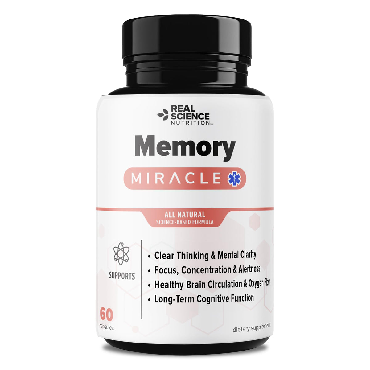 Real Science Nutrition Offers Memory Miracle – Brain and Memory Support Supplement for Focus, Mental Clarity & Brain Health – Nootropic Brain Booster with Nitric Oxide – 60 Capsules Real Science NutritionBuy Supplements Australia