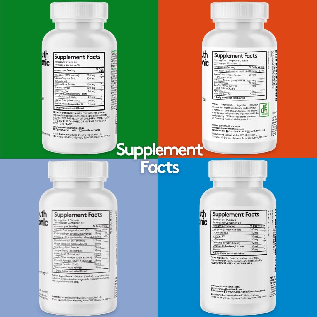 Youth & Tonic Bedtime Trim Detox Cleanse Kick Off Weight Management - 120 Pills Youth & TonicBuy Supplements Australia