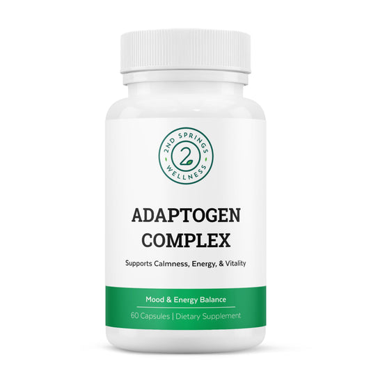 2nd Springs Adaptogen Complex Calmness, Energy and Vitality Booster - Ashwagandha, Schisandra, Astragalus, Ginseng, Rhodiola, and More - Adrenal Support Supplements - 60 Ct 2nd SpringsBuy Supplements Australia