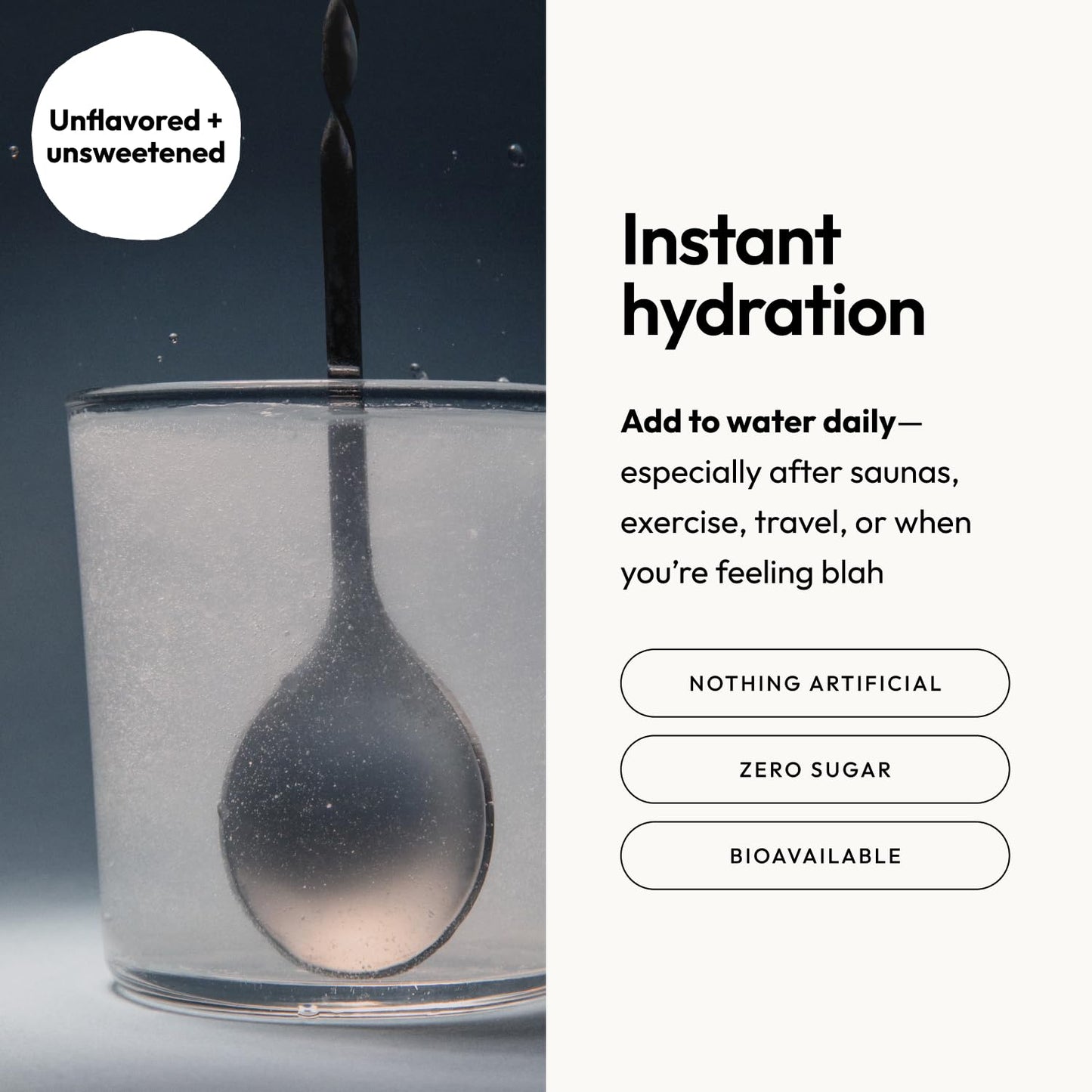 Moon Juice Mini Dew Electrolytes Powder - Sugar Free Minerals & Electrolyte Hydration Powder for Instant Hydration & Brain Support - Magnesium, Calcium, Potassium, Pink Salt, Unflavored, 30 Servings Moon JuiceBuy Supplements Australia