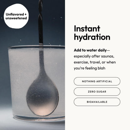 Moon Juice Mini Dew Electrolytes Powder - Sugar Free Minerals & Electrolyte Hydration Powder for Instant Hydration & Brain Support - Magnesium, Calcium, Potassium, Pink Salt, Unflavored, 30 Servings Moon JuiceBuy Supplements Australia