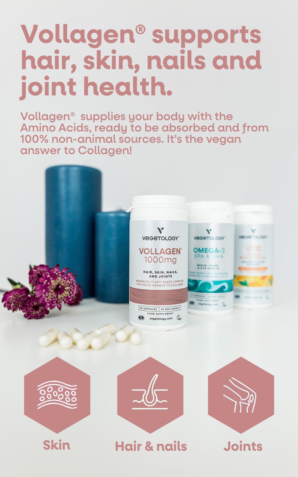 Vegetology Vollagen® Plant Based Complex – Plant Based Protein Alternative to Collagen VEGETOLOGYBuy Supplements Australia