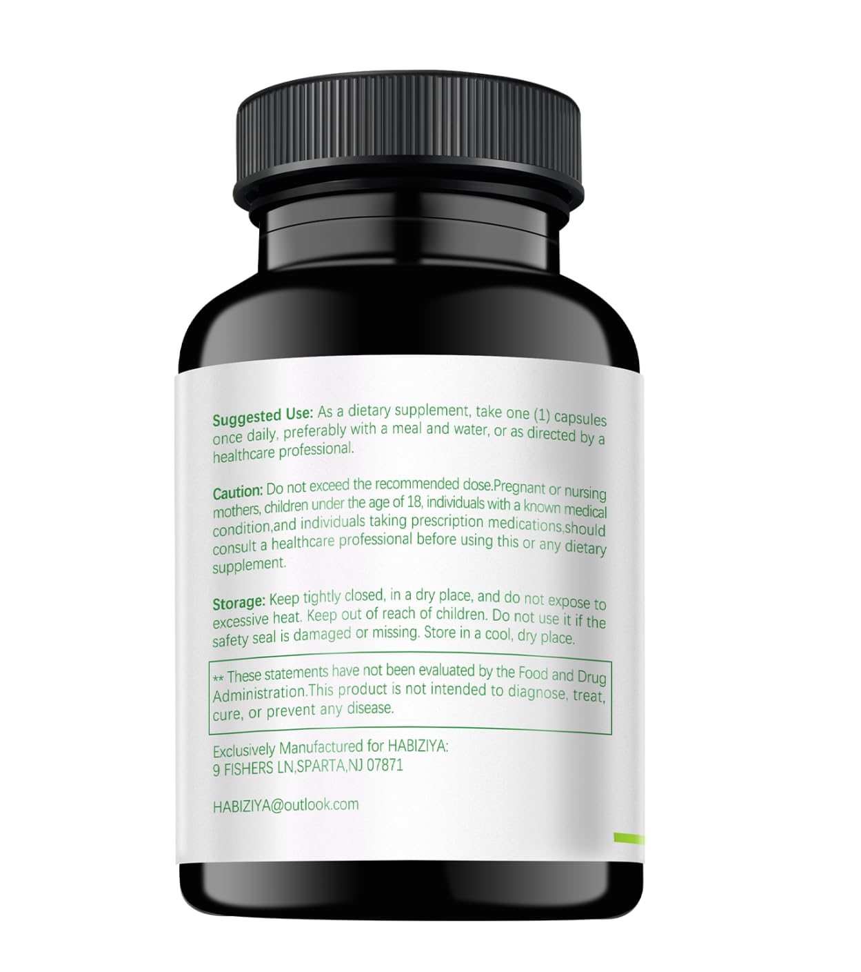 HABIZIYA Cortisol Manager Supplement for Women and Men Adrenal Support with Ashwagandha, Rhodiola Rosea, Holy Basil, Mood & Sleep Support - Non-GMO, Vegan Capsules (60 Count) HABIZIYABuy Supplements Australia
