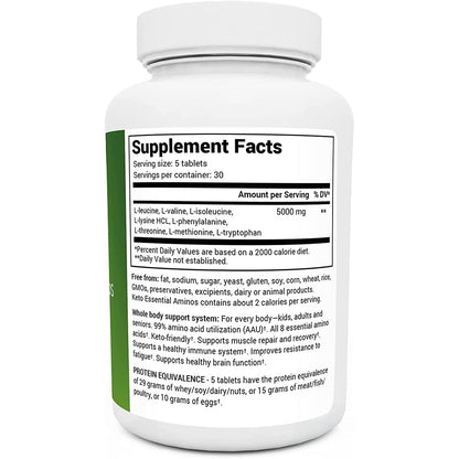Dr. Berg's Keto Essential Aminos - Contains 8 Essentials Amino Acids -Keto Friendly Dr. Berg NutritionalsBuy Supplements Australia