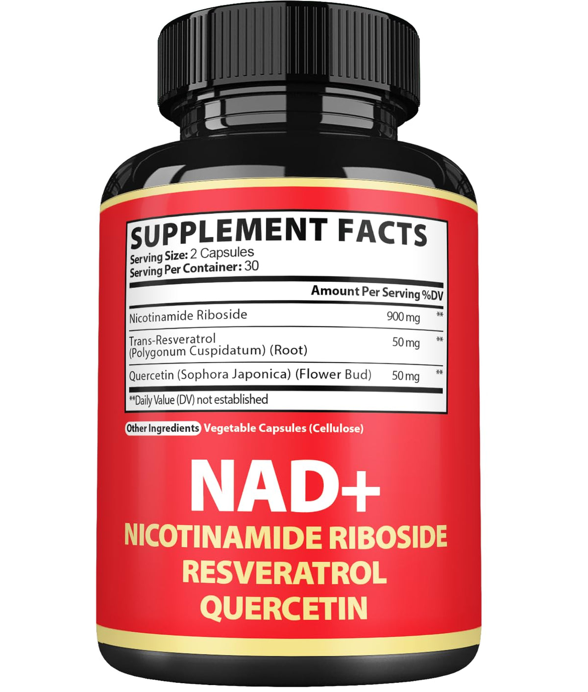 Satoomi NAD Supplement with Nicotinamide Riboside NR, Resveratrol, Quercetin - 60 Count - 30 Days SatoomiBuy Supplements Australia