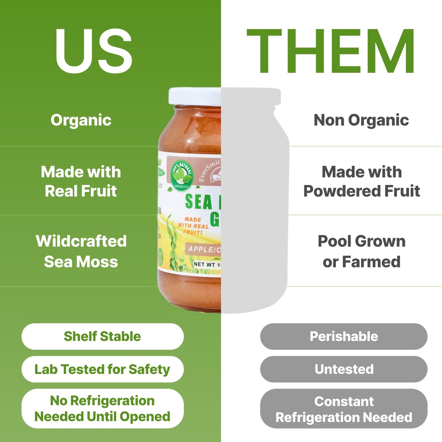 EverSmith Organics - Wildcrafted Irish Sea Moss Gel | Made in USA | Rich in Vitamins EverSmith OrganicsBuy Supplements Australia