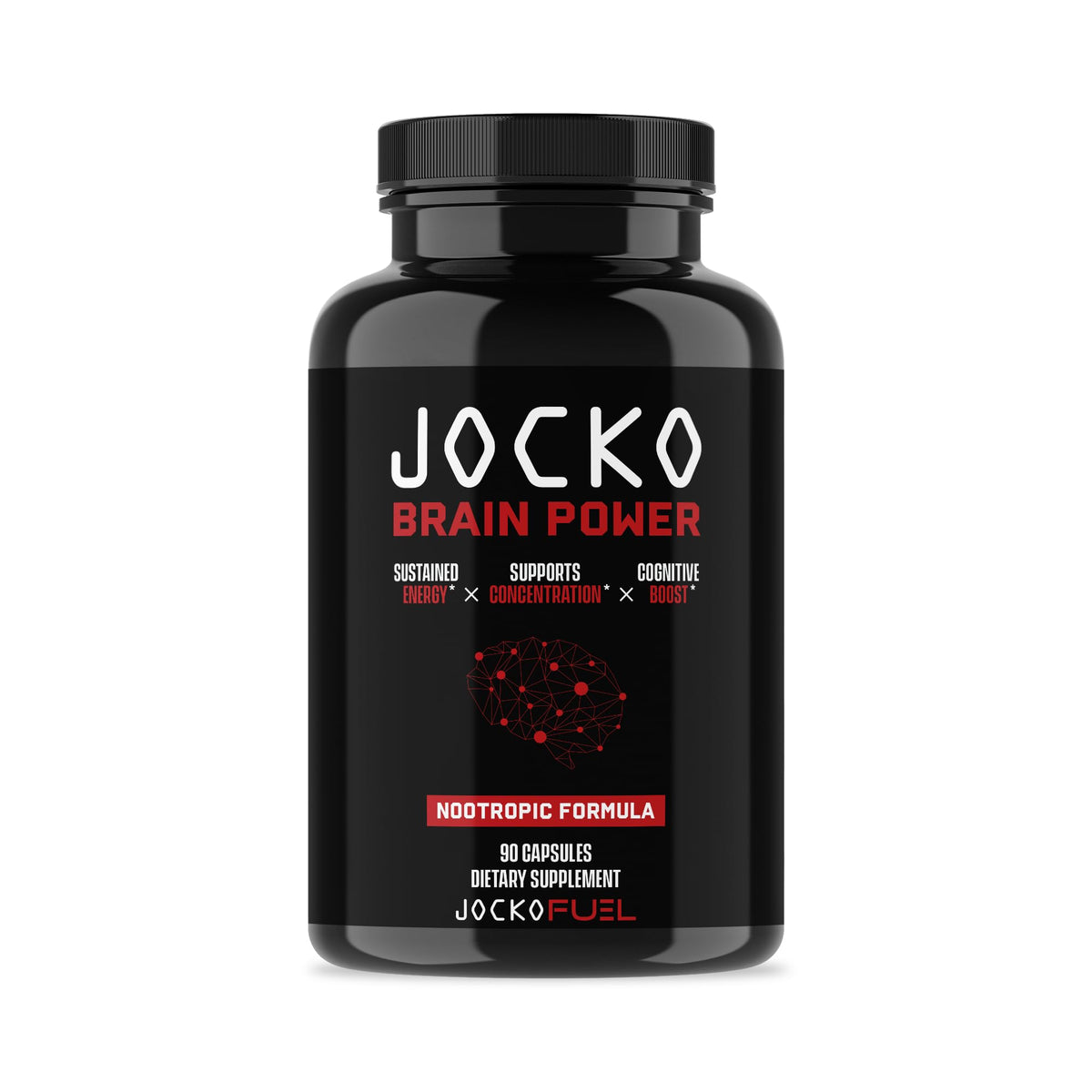 Jocko Fuel Brain Power - Nootropic Dietary Supplements for Memory & Focus wiht L Theanine, L Carnitine- Energy & Focus Supplement (90 Capsules) Jocko FuelBuy Supplements Australia