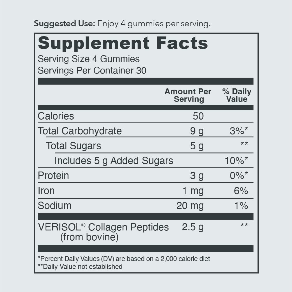 Vital Proteins Collagen Gummies, 2.5g of Clinically-Tested Collagen for Hair, Skin, Nails Vital ProteinsBuy Supplements Australia