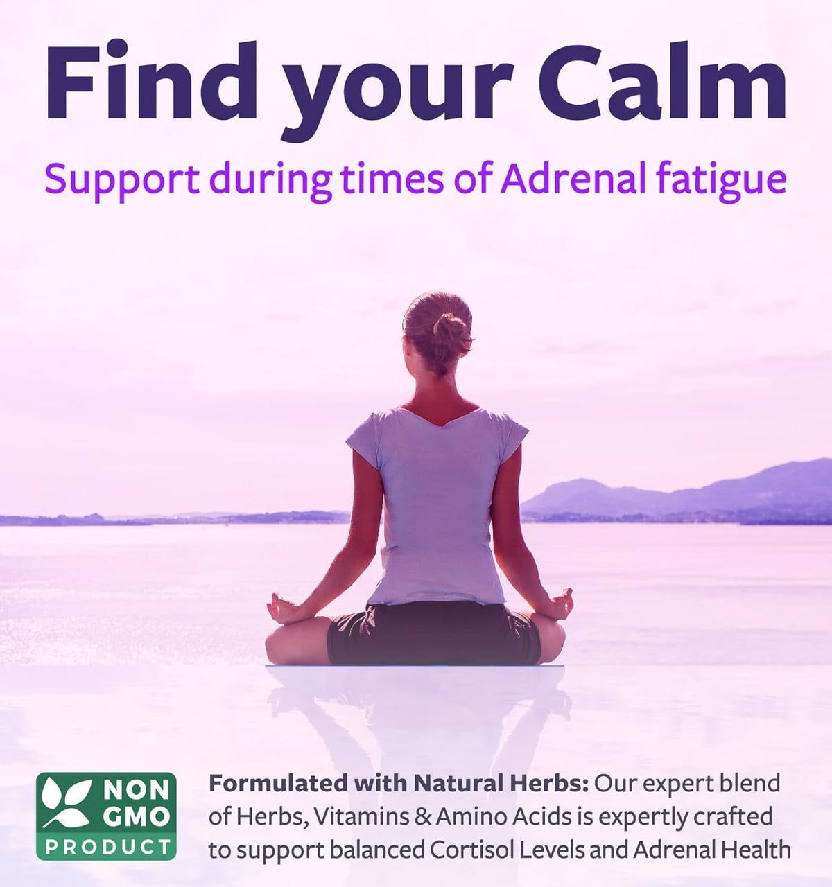 Adrenal System Support & Cortisol Manager (2 Month Supply) Powerful Ashwagandha & L-Tyrosine Fatigue Supplement - Maintain Balanced Cortisol Levels, Health, & Stress Relief - Non-GMO - 60 Capsules Healths HarmonyBuy Supplements Australia