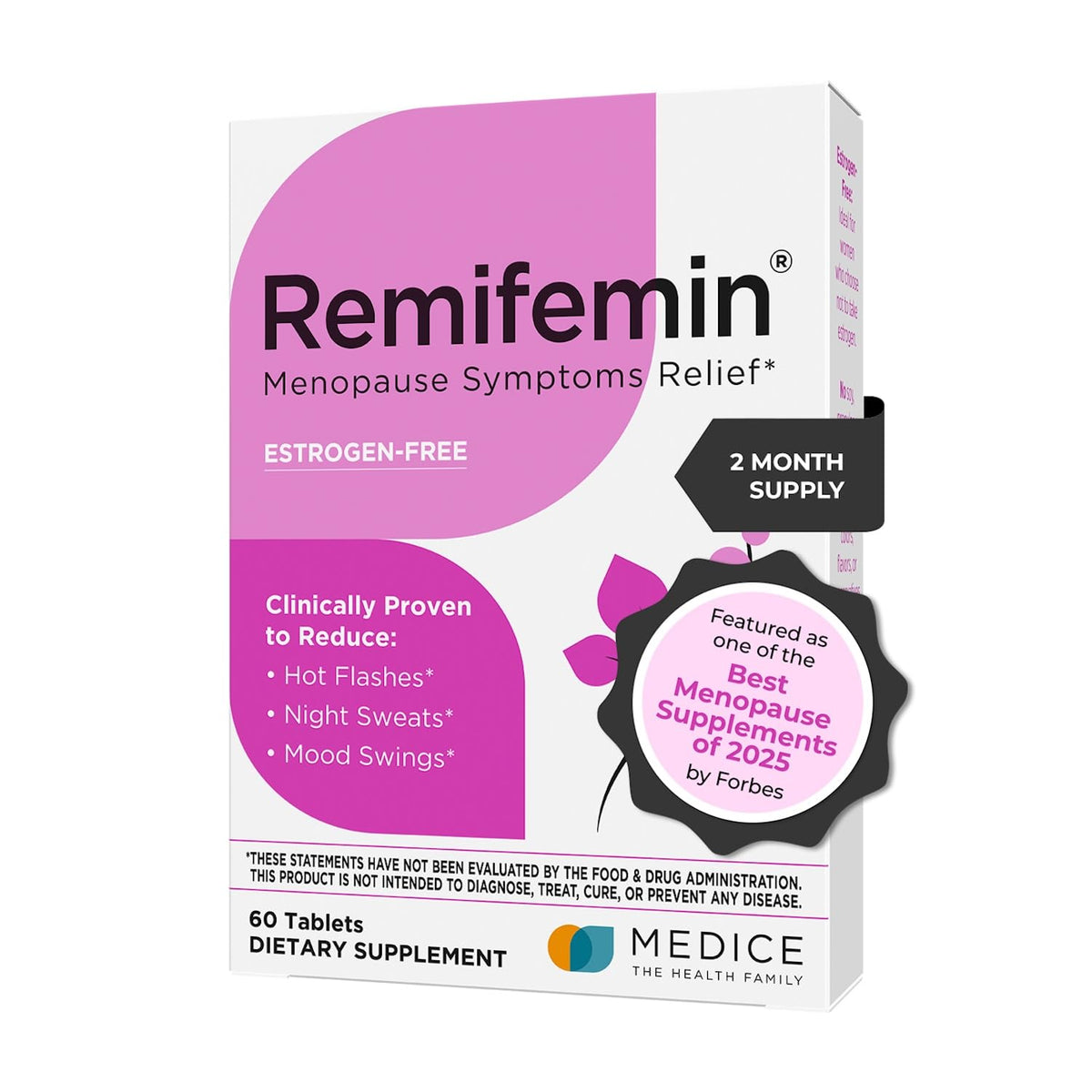 Remifemin Menopause Symptoms Relief - Clinically Proven Ingredients - Menopause Supplements - Black Cohosh - Estrogen-Free - Made in Germany - 60 Tablets RemifeminBuy Supplements Australia