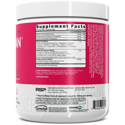 RSP NUTRITION AminoLean Pre Workout Powder, Amino Energy & Weight Management with BCAA Amino Acids & Natural Caffeine, Preworkout Boost for Men & Women, 30 Serv (Pack of 2)