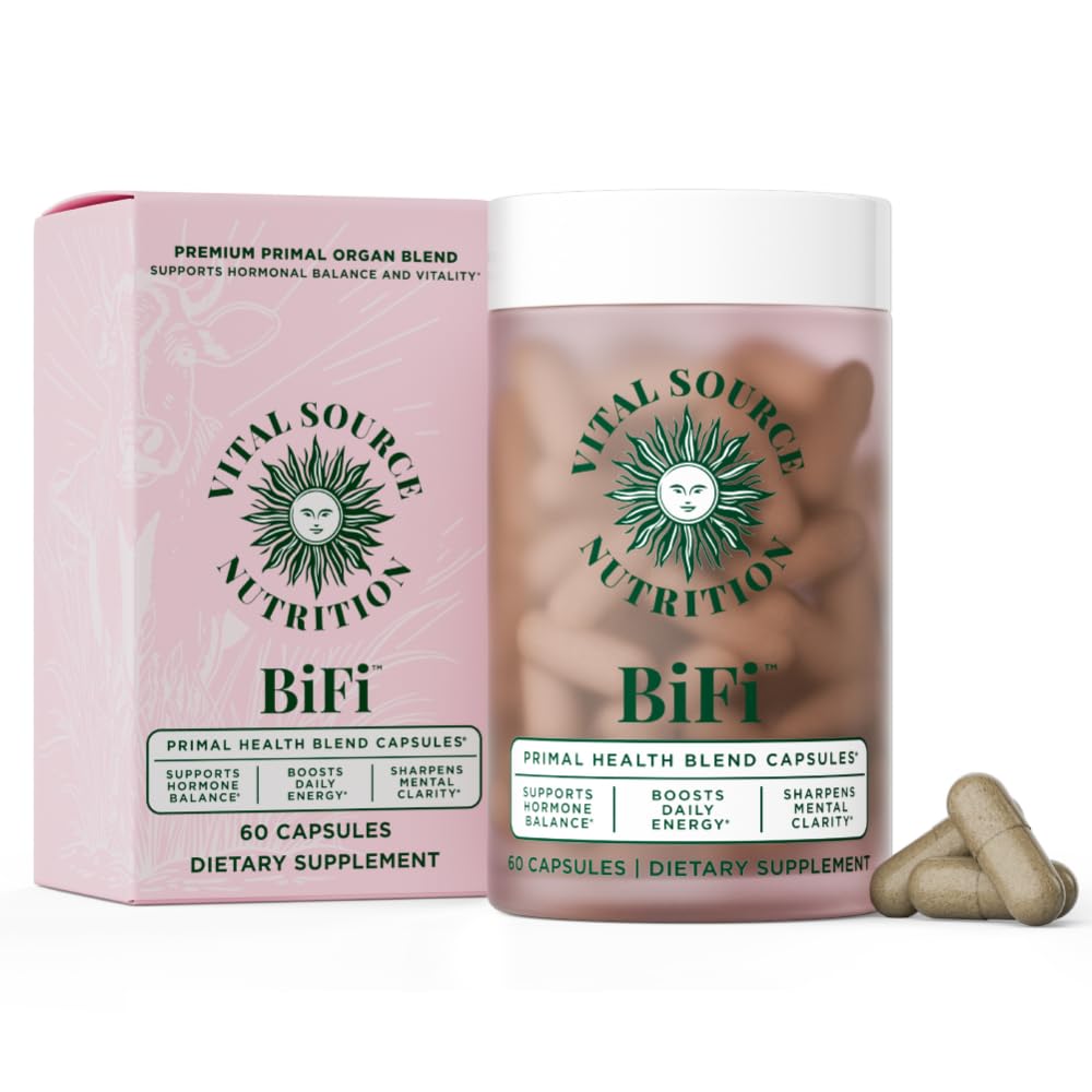 Vital Source Nutrition - BiFi Capsules - Premium Primal Organ Blend - Supports Hormone Health, Energy, Stamina & Clarity - Daily Vitality - Ancestral Supplements for Women - No Artificial Ingredients Vital Source NutritionBuy Supplements Australia