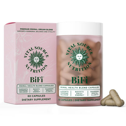 Vital Source Nutrition - BiFi Capsules - Premium Primal Organ Blend - Supports Hormone Health, Energy, Stamina & Clarity - Daily Vitality - Ancestral Supplements for Women - No Artificial Ingredients Vital Source NutritionBuy Supplements Australia