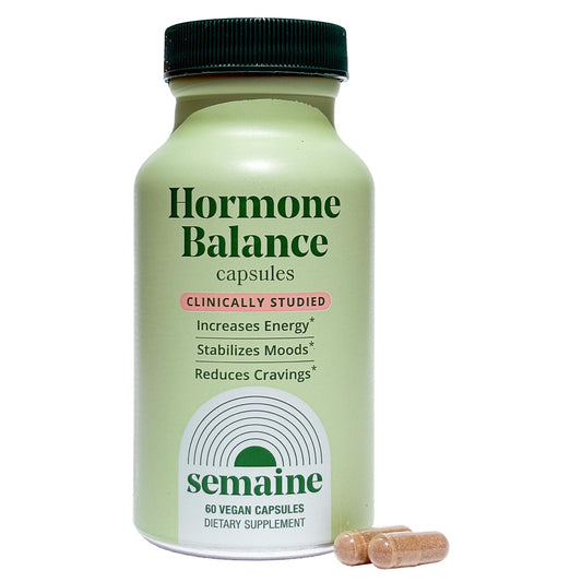Semaine Hormone Balance – Clearer Skin, Enhanced Moods, Deeper Sleep & Happier Hormones. Hormone-Free, Vegan Capsule, Multi-Symptom Support (60 ct) SemaineBuy Supplements Australia
