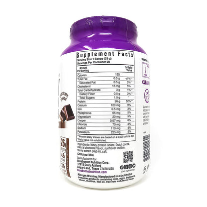 BlueBonnet 100% Natural Whey Protein Isolate Powder, Chocolate, 2 Pound BluebonnetBuy Supplements Australia