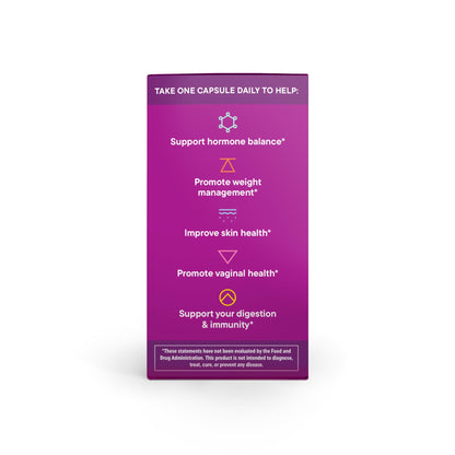 Daily Nouri Hormone Balance Probiotics for Women | Hormonal Balance Support | Vaginal pH + Gut Health | 7 Clinically Studied Strains + Omega | 30-Day Supply Daily NouriBuy Supplements Australia