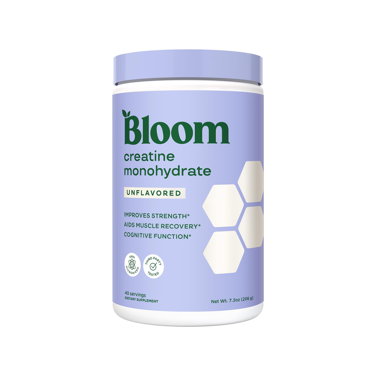 Bloom Nutrition Creatine Monohydrate Powder, 5g Micronized Creatine per Serving, Supports Muscle Recovery, Strength, Endurance, Pre or Post Workout, Gluten Free, Non GMO, Unflavored, 40 SVG, 7.3 oz Bloom NutritionBuy Supplements Australia