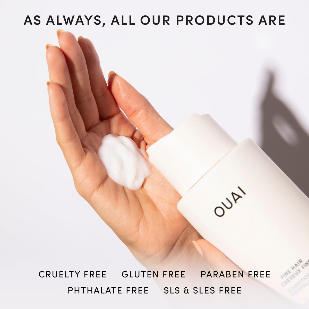 OUAI Fine Hair Conditioner Refill - Volumizing Conditioner Made with Keratin, Biotin and Chia Seed Oil - Adds Softness, Bounce and Volume - Free from Parabens, Sulfates, and Phthalates (32 Oz) OUAIBuy Supplements Australia