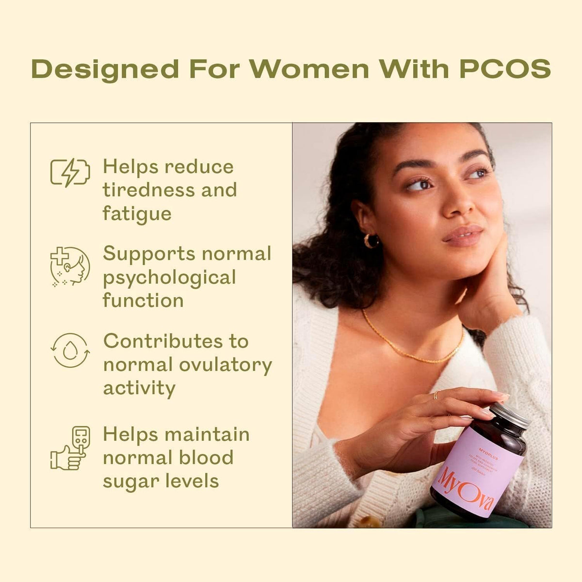 Myoplus - Myo-inositol PCOS Supplement - 4000mg Myo-Inositol, 200ug Folate & 100ug MyOvaBuy Supplements Australia
