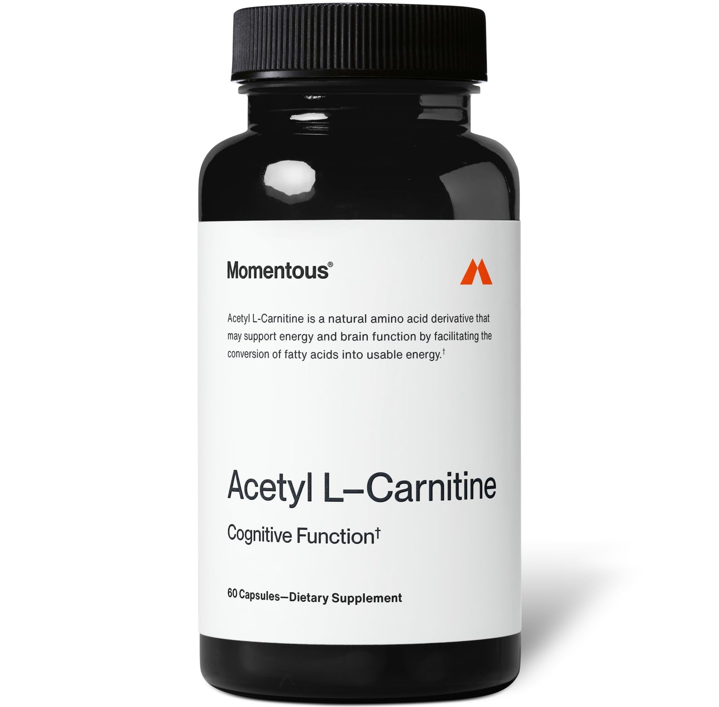 Momentous Acetyl L-Carnitine, Brain Function & Cognitive Support Supplement, Boosts Mental Clarity & Energy Production, NSF Certified for Sport, 500 mg, 60 Servings MomentousBuy Supplements Australia