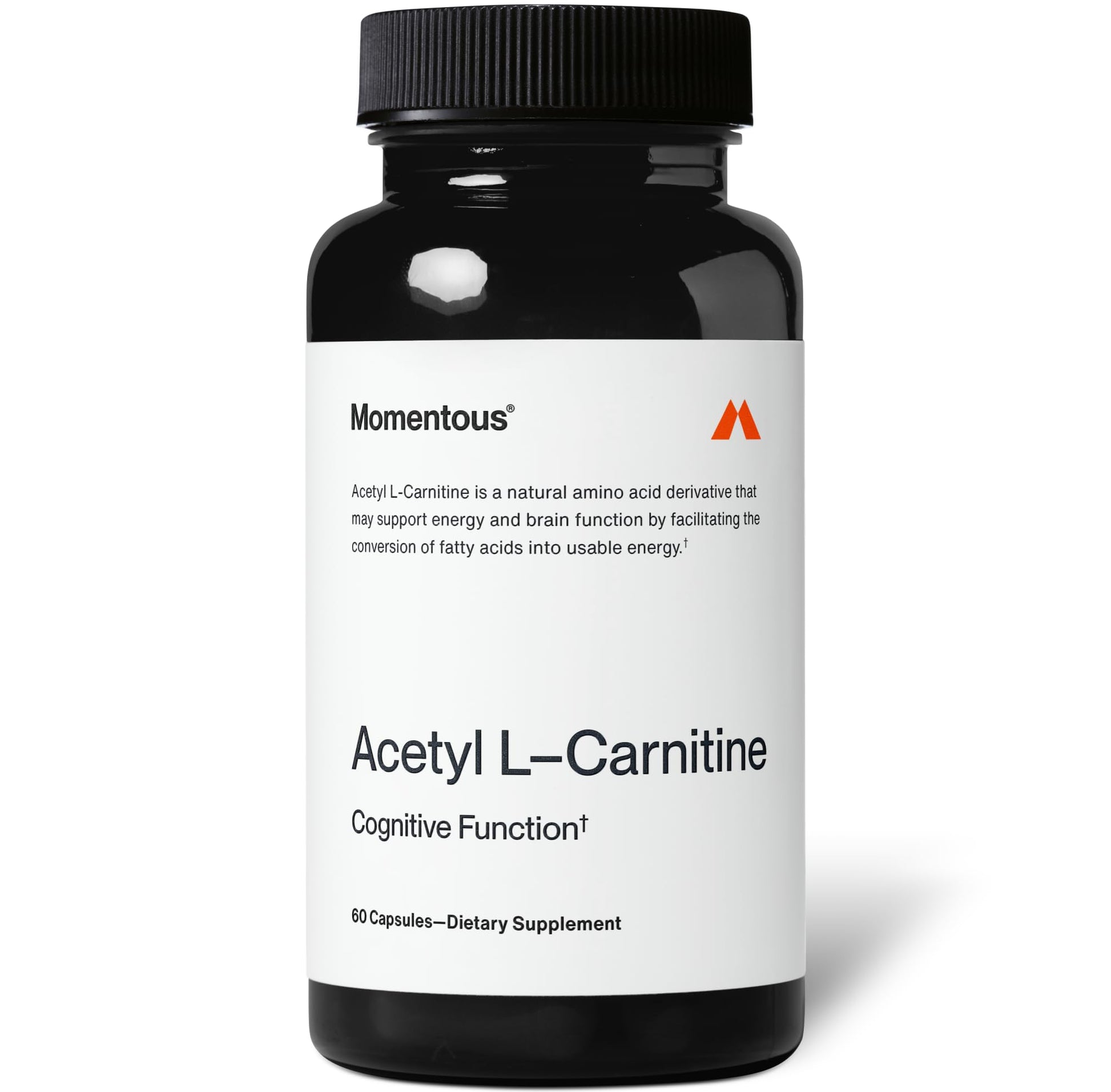 Momentous Acetyl L-Carnitine, Brain Function & Cognitive Support Supplement, Boosts Mental Clarity & Energy Production, NSF Certified for Sport, 500 mg, 60 Servings MomentousBuy Supplements Australia