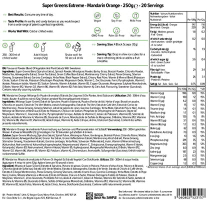 Protein Works Super Greens Extreme Powder , 156 Health Benefits , 41 Active Ingredients Protein WorksBuy Supplements Australia