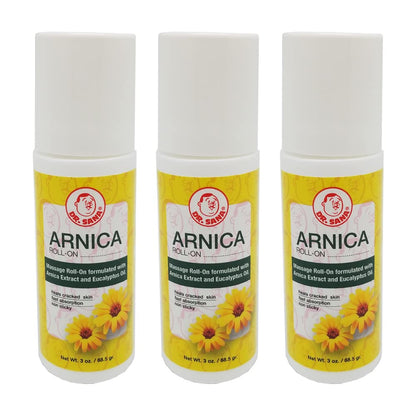 Dr Sana Arnica Roll-On. Topical Analgesic and Moisturizer. Soothes Dry and Cracked Skin. 3 oz. Pack of 3 Dr. SanaBuy Supplements Australia