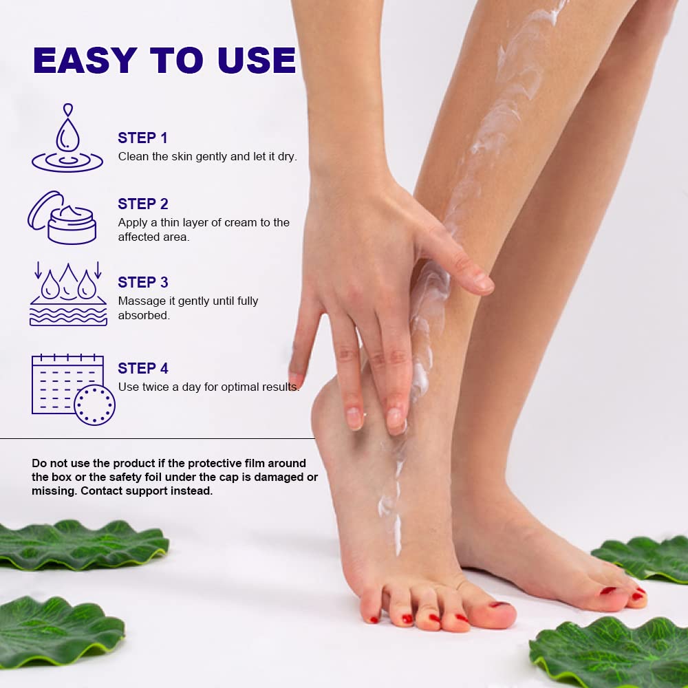 ASDToTio Urea Cream 42% - Premium Urea Foot Cream - With 2% Salicylic Acid, Tea Tree Oil, Shea Butter, Aloe Vera - For Feet, Hands, Heels, Elbows, Knees and More - 4 oz ASDToTio buy supplements Au